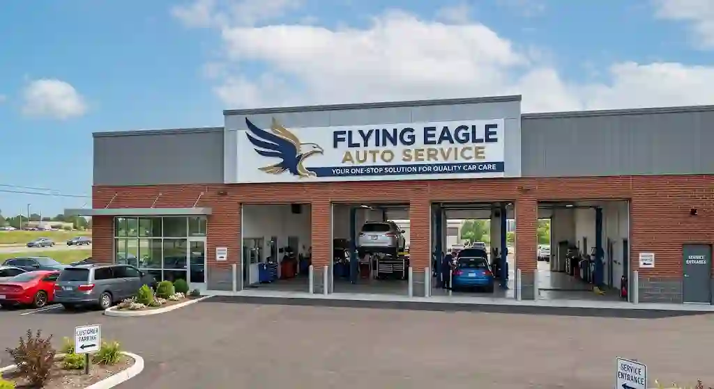 Flying Eagle Auto Service: your one-stop solution for quality car care with modern repair bays and vehicle diagnostics.