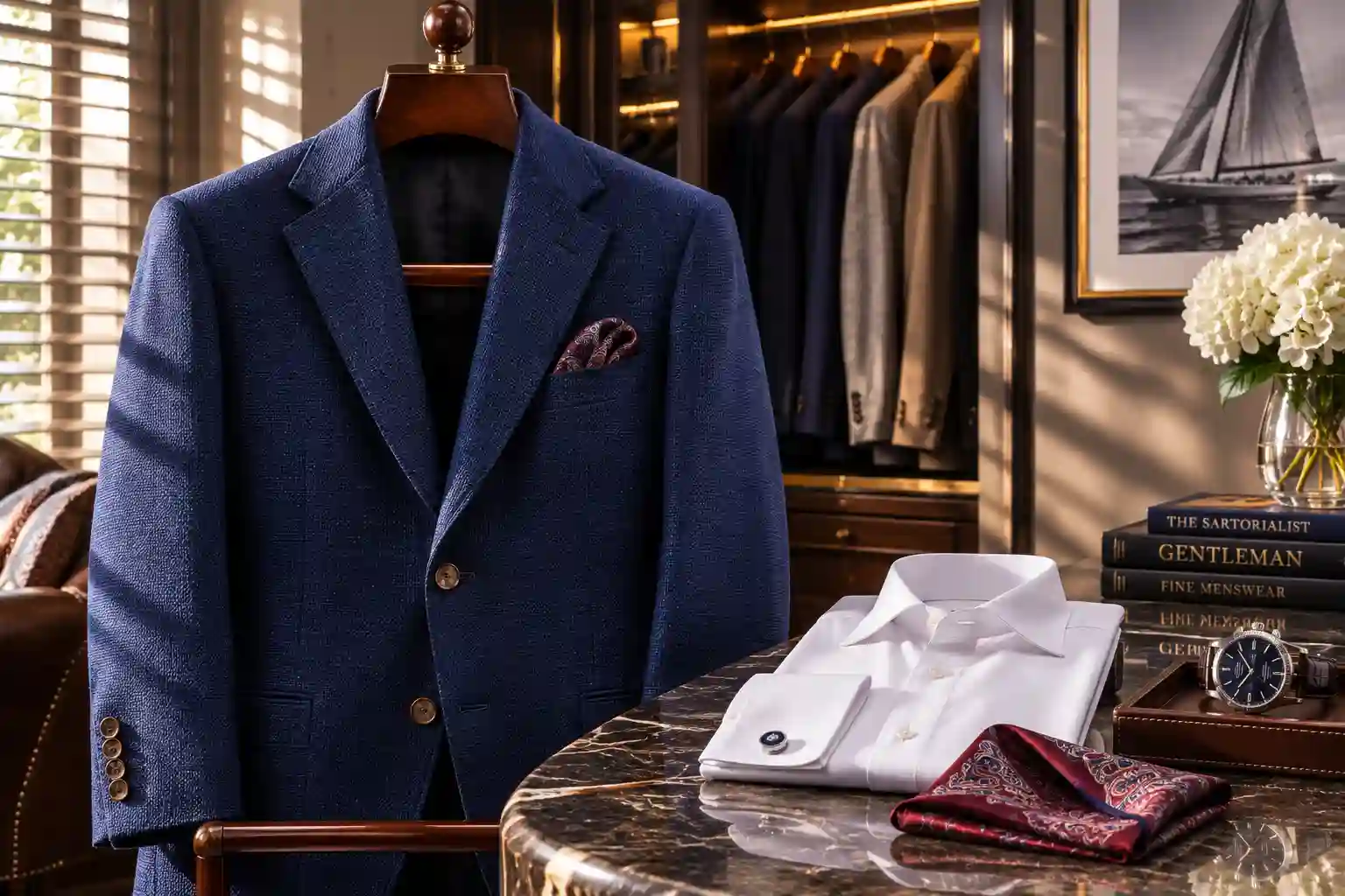 Hickey Freeman sport coats showcasing hand-tailored luxury wool craftsmanship and classic menswear style.