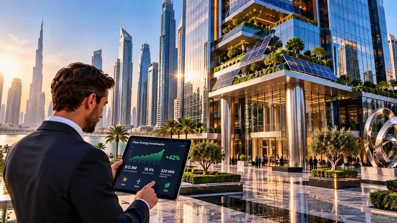 Petros Pace Finance: Unlock Your Future with Smart Financial Solutions showing a sustainable commercial office building.
