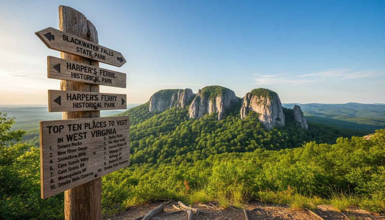 top ten places to visit in west virginia