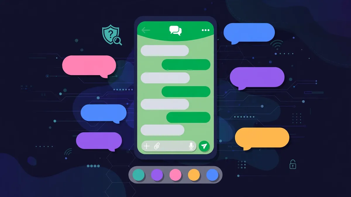 AGWhatsApp latest version explained on a phone beside official WhatsApp, showing whatsapp themes and privacy options