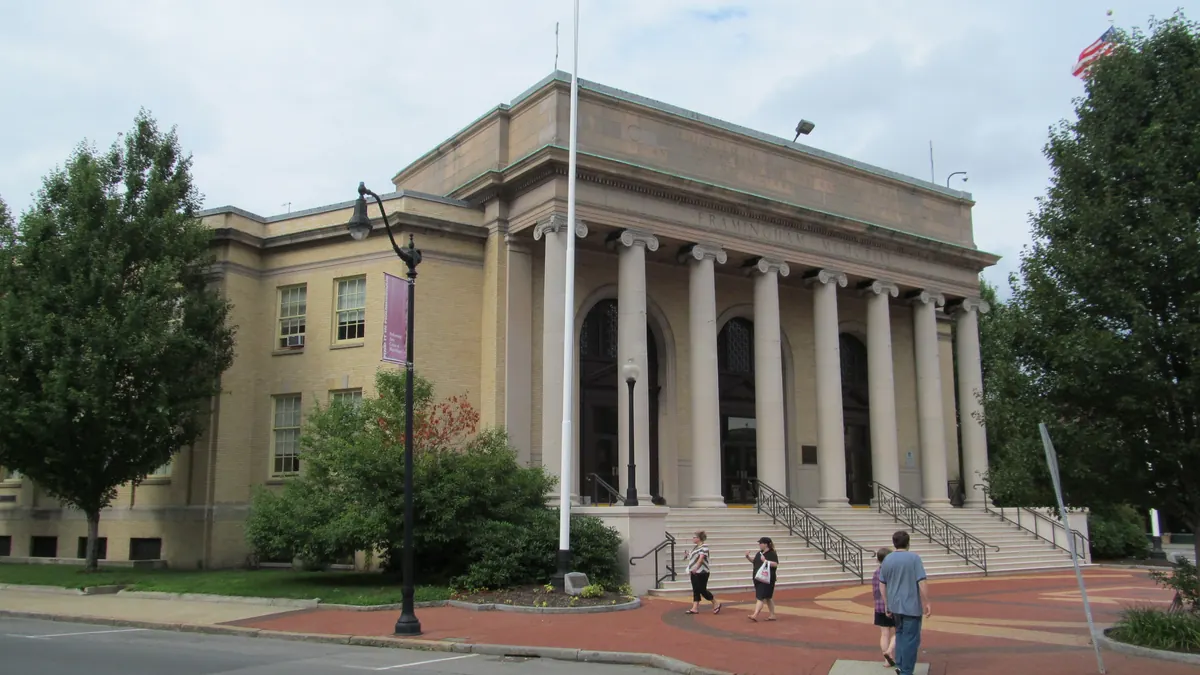 Framingham Memorial Building in Framingham, Massachusetts, representing civic and legal services in the MetroWest area